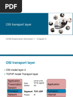 OSI Transport Layer: CCNA Exploration Semester 1 - Chapter 4