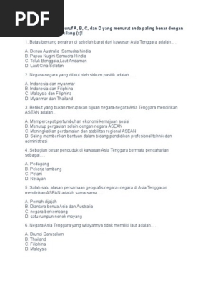 Soal Midle Ips