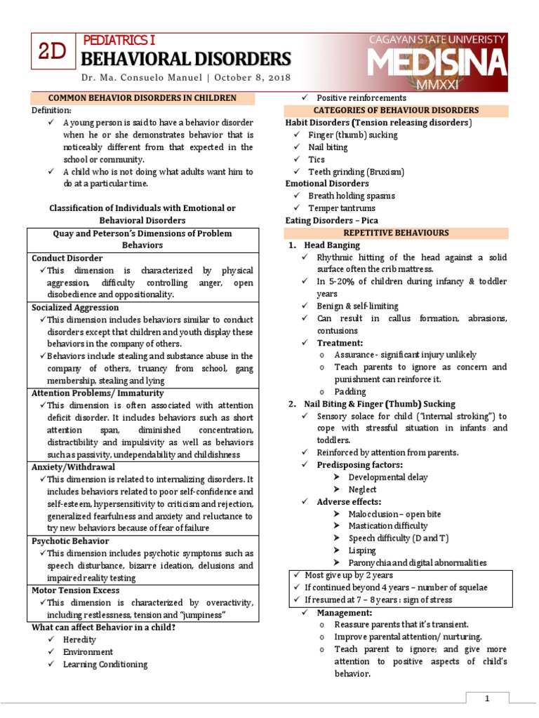 Behavioral Assessment Pediatrics | PDF | Attention Deficit ...