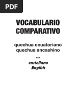 Download Vocabulario Comparativo Quechua Ecuatoriano - Quechua Ancashino by Ams Len SN42803577 doc pdf
