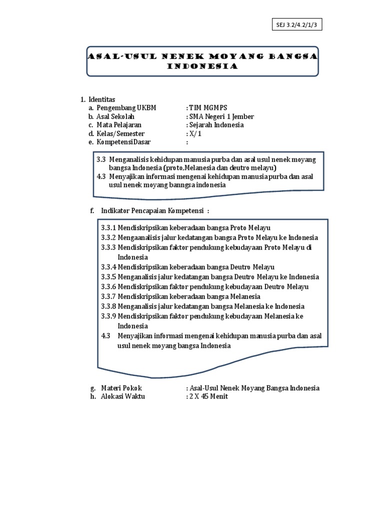 Ukbm Sej Indonesia 3 3 4 3 Pdf