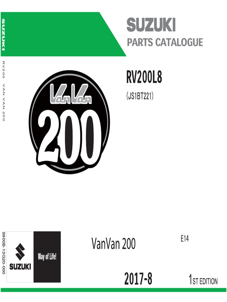 Suzuki Van Van 200 | PDF | Vehicle Parts | Machines
