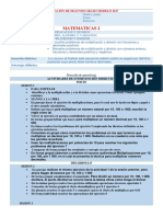 Planificación de Matemáticas de 2o Grado: Multiplicación y División de Fracciones