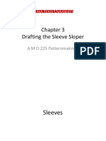 Drafting The Sleeve Sloper: A M D 225 Patternmaking I