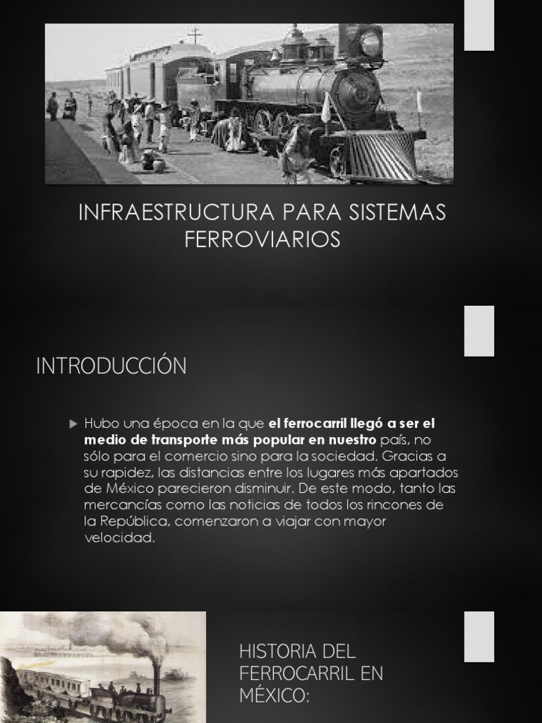 Historia Del Ferrocarril En México Pdf México Transporte Ferroviario