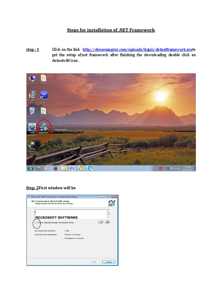 .NET Framework Installation Guide | PDF | Business | Technology ...