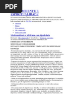 Meio Ambiente e Espiritualidade