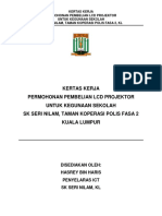 Kertas Kerja LCD Projektor Baru