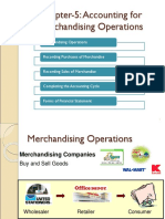 Chapter-5: Accounting For Merchandising Operations
