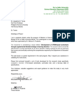 Letter of Request TO VALIDATORS Prof Tondo PDF