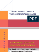 Being and Becoming A Transformational Leader