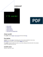 Userdel Command