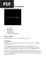 Useradd Command