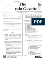 UPDF NOTICE Insignia and Uniforms in Uganda Gazette