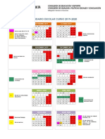 Cuadro Calendario Escolar 2019-2020 PDF