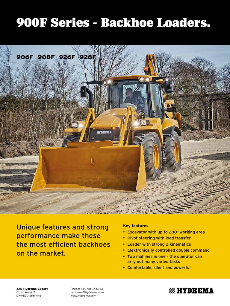 Versatile and Powerful Backhoe Loaders for Any Job The 900F Series PDF Transmission