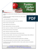 This Positive Teacher Pledge Is Brought To You by Jon Gordon. Visit and For More Positive Tips! Download A Free Energy Bus For Kids Teacher Guide at
