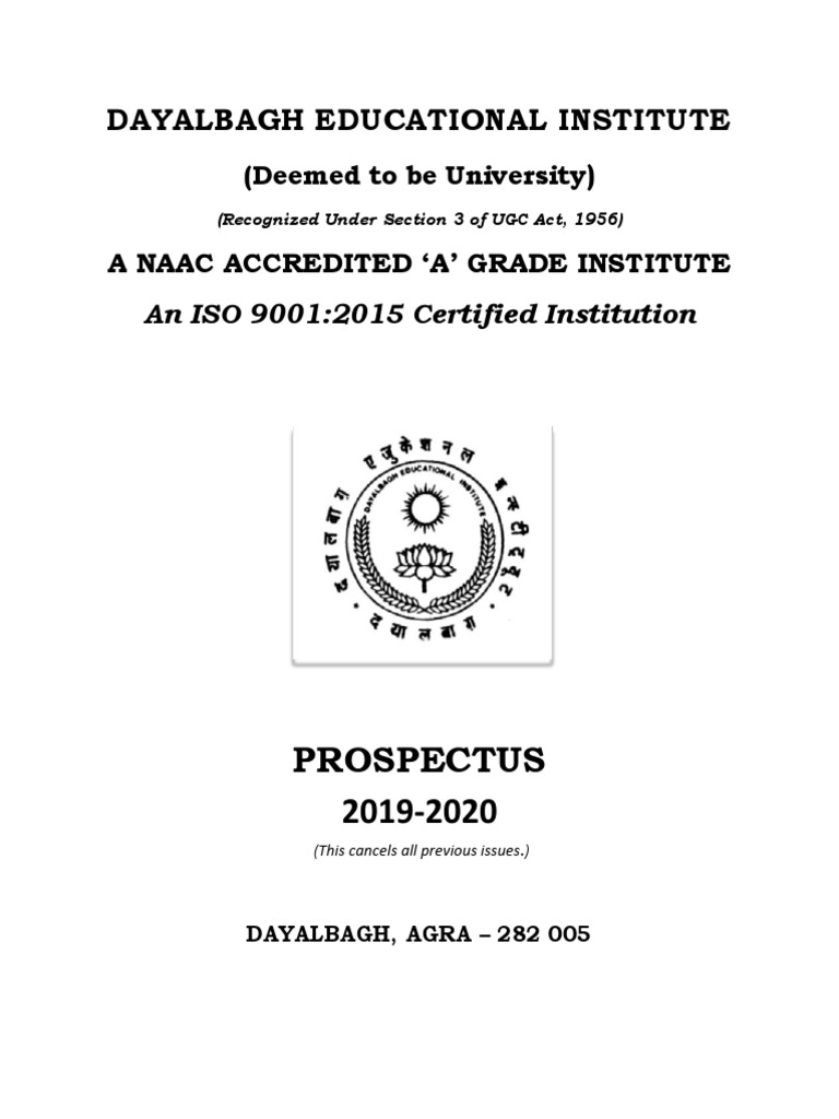 Prospectus 2019 20 (FINAL) | PDF | Academia | Vocational Education