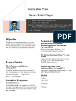 CV Kshitiz Sagar