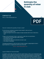 Estimate The Quantity of Rebar in Slab