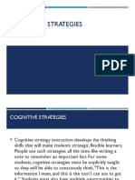 3.1 Cognitive Strategies