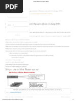 Inventory Management Reservation in Sap MM