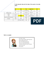 Describing Appearance Picture Description Exercises - 117270