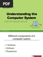 Lesson 1: Understanding The Computer System