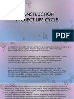 CONSTRUCTION PROJECT LIFE CYCLE PHASES