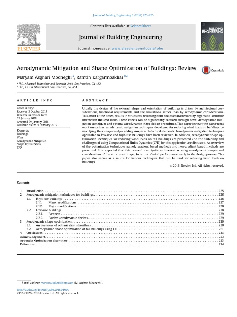 Aerodynamic Shape Optimization for Buildings | PDF | Mathematical ...