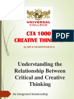 Introduction To Critical and Creative Thinking
