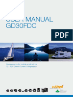 User Manual Gd30Fdc: Compressors For Mobile Applications 12 42V Direct Current Compressor