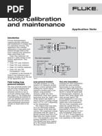 Fluke Loop Calibration and Maintenance An en BE
