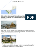 Important Landmarks of South India