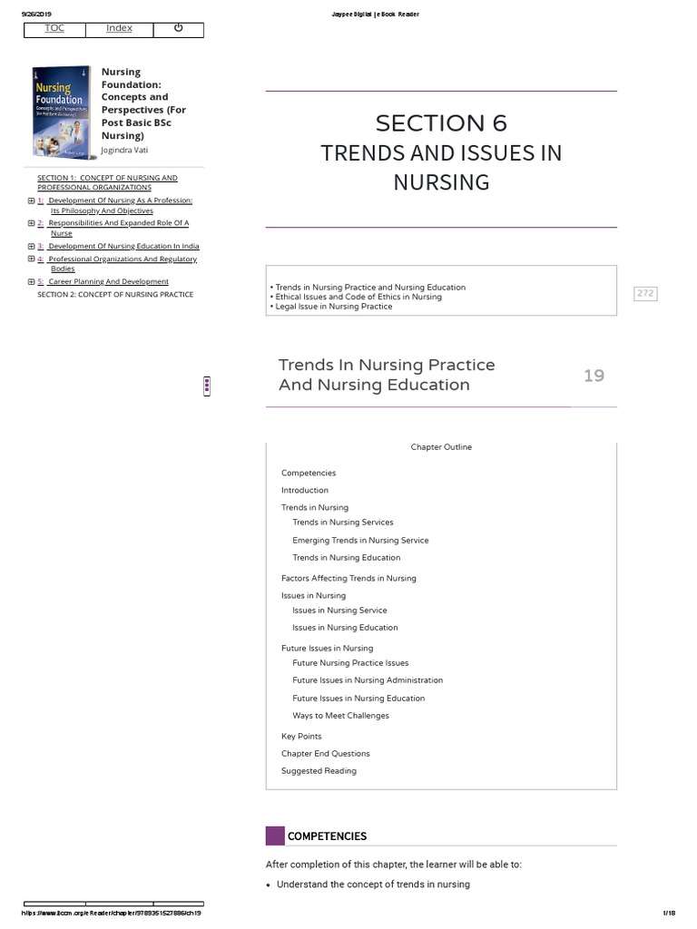 Section 6 Trends and Issues in Nursing | PDF | Nursing | Health Care