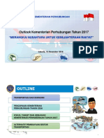 Outlook Kementerian Perhubungan Tahun 2017 Merangkai Nusantara Untuk Kesejahteraan Rakyat - Compressed