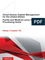 Oracle: Cloud Human Capital Management For The United States: Family and Medical Leave Act Processing Guide