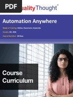 QT Automation Anywhere Course Content