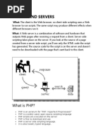 Clients and Servers: What Is PHP?