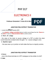 Electronics Ii: BY Professor Omotosho T. Victor & DR Akinwumi Sayo