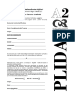 PLIDA A2 - Prova Esempio - Ascleg PDF