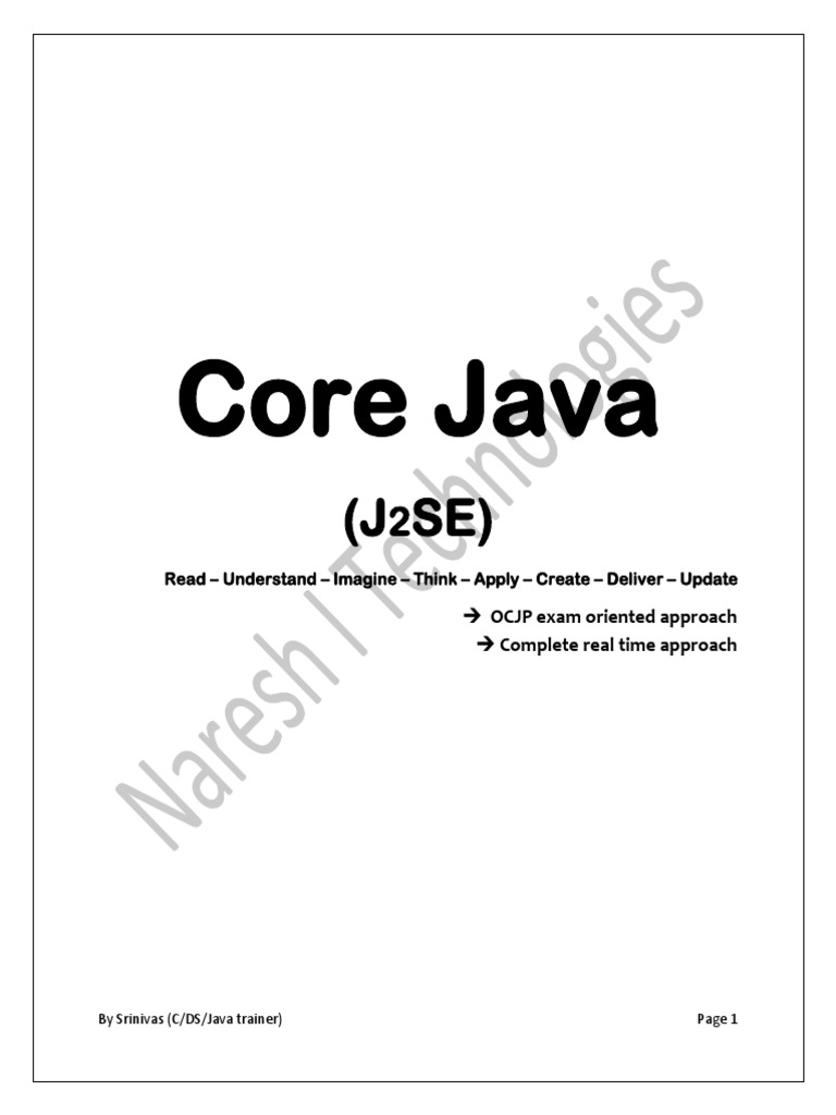 Core java soft pdf pdf java virtual machine constructor object
