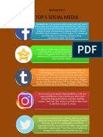 Top 5 Social Media: Infographics