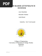 Rfid Based Attendance System: Arun Chanchlani Himanshu Chauhan Ayush Bansal