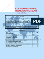 Fundamentals of Learning/Teaching English As Second/Foreign Language