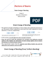 Deflections of Beams: Strain Energy of Bending