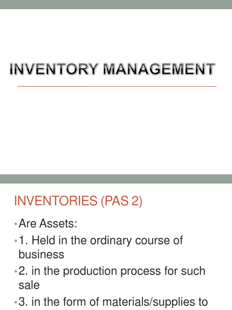 Inventory Management & Costs Guide | PDF | Inventory | Business Economics