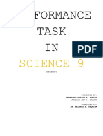 Performance Task IN: Science 9