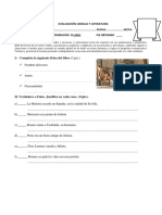 Evaluación Lectura Complementaria 8° Romeo y Julieta