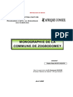 Monographie de ZOGBODOMEY